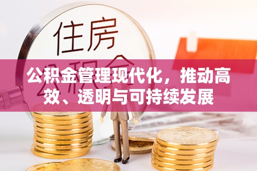 京山公积金管理现代化，推动高效、透明与可持续发展