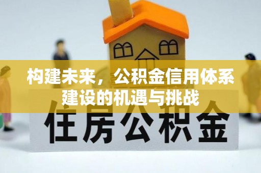 京山构建未来，公积金信用体系建设的机遇与挑战