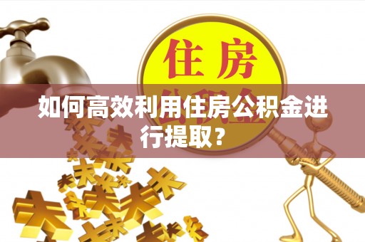 京山如何高效利用住房公积金进行提取？