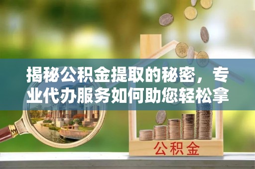 京山揭秘公积金提取的秘密，专业代办服务如何助您轻松拿钱